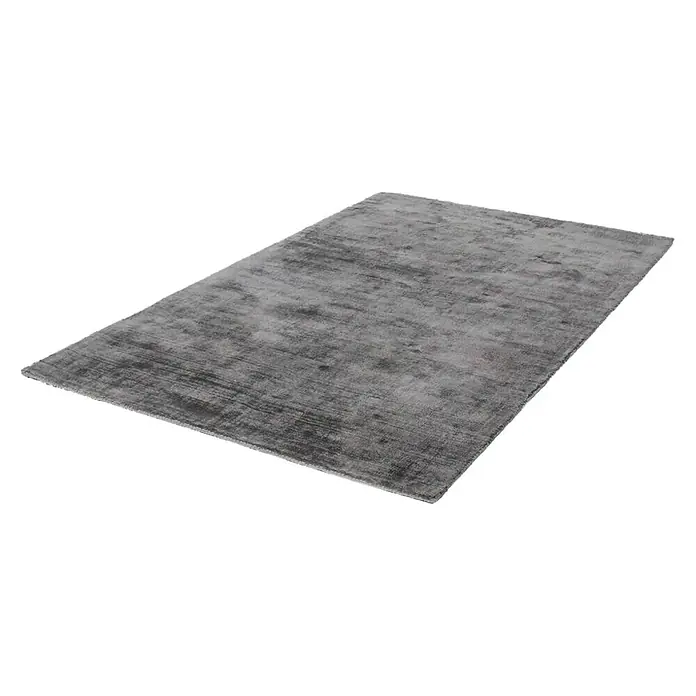 Kayoom Kurzflorteppich Luxury 110 - Grau, 170 x 120 cm, 100 % Viskose - Linke Seitenansicht