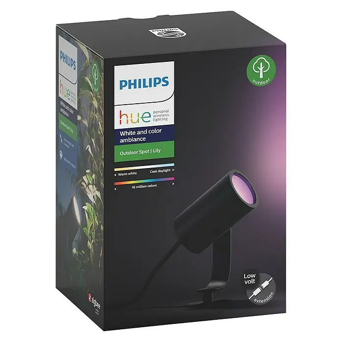 Philips Hue Foco LED de jardín Lily - 1 luz, 8 W, Color de luz: RGB, IP65