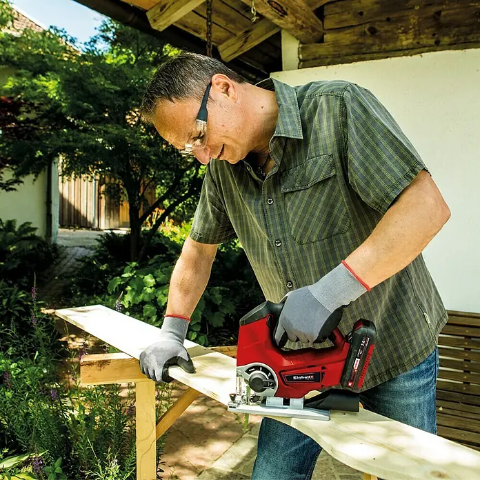 Einhell Power X-Change Akumulatorska ubodna pila TE-JS 18 Li-Solo - 18 V, Bez akumulatora, 0 – 2400 udaraca/min - Proizvod u upotrebi