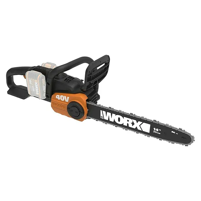 Worx Akku-Kettensäge WG384E.9 - Akkuspannung: 40 V, Li-Ionen, Ohne Akku, 35 cm - Vorderansicht