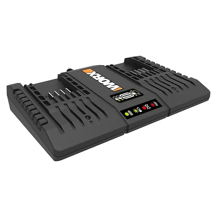 Worx Dual-Ladegerät WA3869 - Ladestrom: 2 A - Vorderansicht