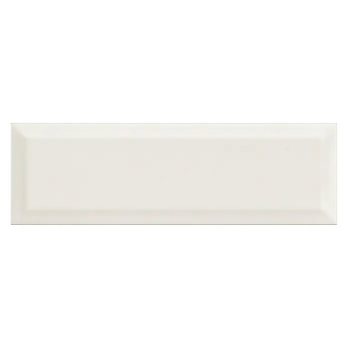 Wandfliese Metro Biselado - 9,8 x 29,8 cm, Weiß, Matt - Ansicht von oben