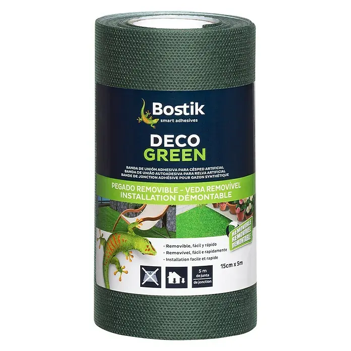 Bostik Banda de fijación autoadhesiva Deco green - 5 m x 15 cm