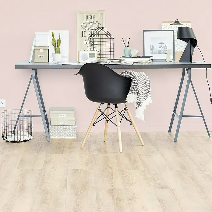 Tarkett Suelo de vinilo Starfloor click 55 Antik Oak White - 1,49 m x 24 cm x 4,5 mm, Efecto madera