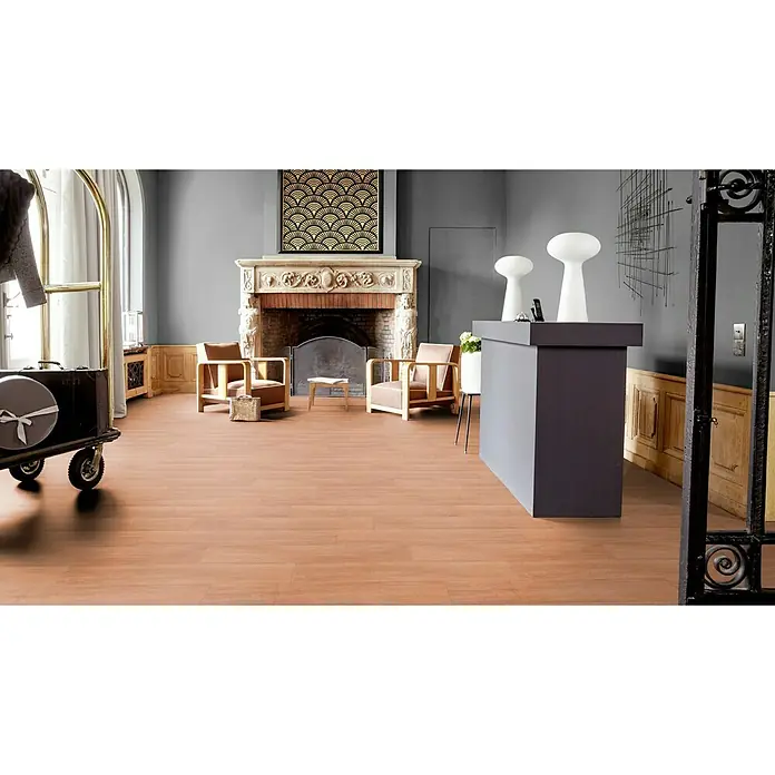 Tarkett Suelo de vinilo Starfloor click 20 Beech Natural - 1,22 m x 18,3 cm x 3,2 mm, Efecto madera