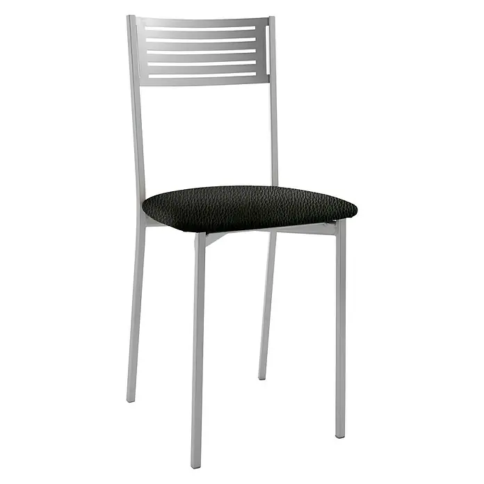 Silla Kris - L x An x Al: 45 x 40 x 85 cm, Negro