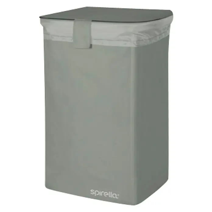 Spirella Cesta para la ropa Classic - 34 x 34 x 52 cm, Gris, Tapa