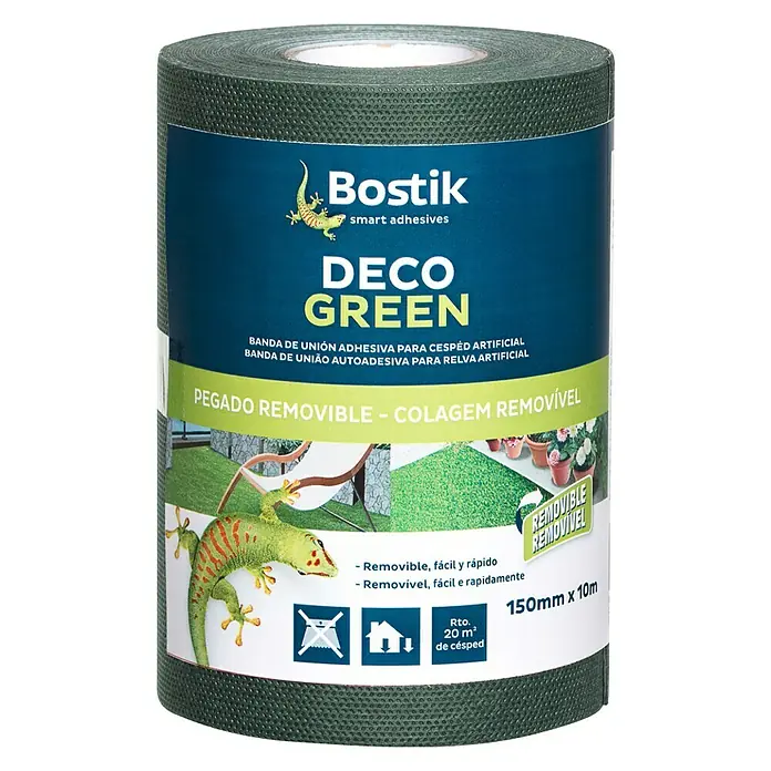 Bostik Banda de fijación autoadhesiva Deco green - 10 m x 15 cm