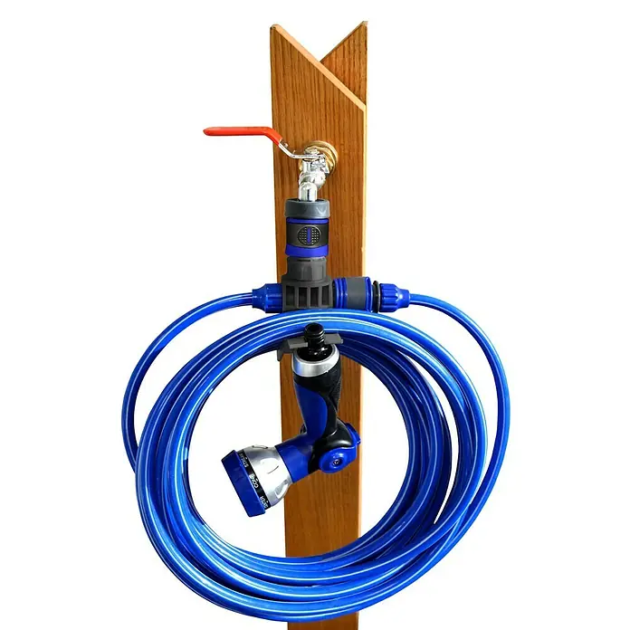 Kit de manguera helicoidal + soporte - Largo: 10 m