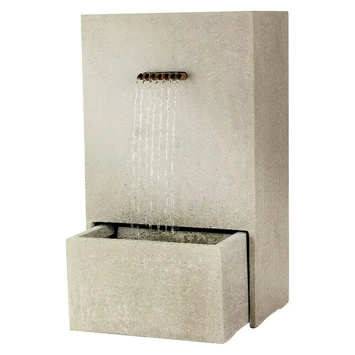 Fuente Lucca - Gris, L x An x Al: 35 x 60 x 100 cm