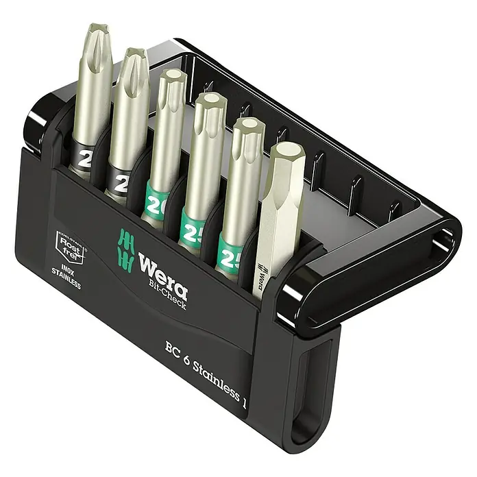 Wera Komplet bit nastavaka Bit-Check Stainless - 6 -dij.