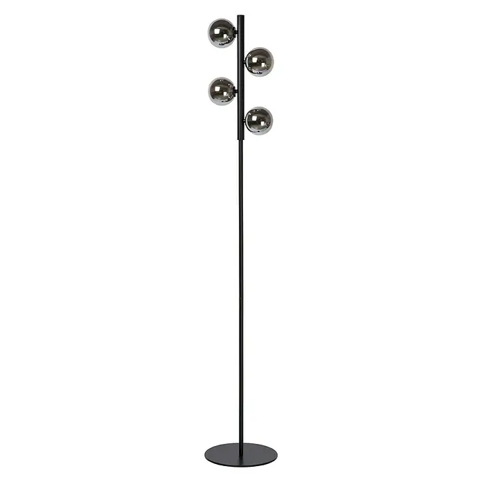 Lucide Tycho Stehleuchte - Höhe: 154 cm, Schwarz - Vorderansicht