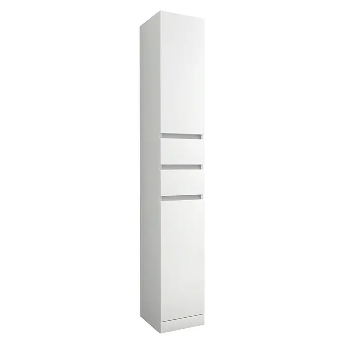 Baden Haus Hochschrank Elise - L x B x H: 33,5 x 30 x 190 cm, Weiß glänzend