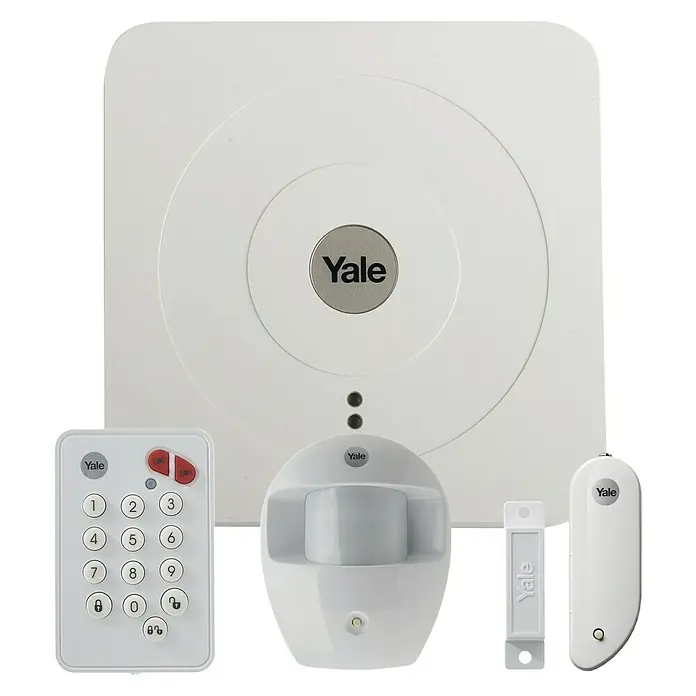 Yale Smart Living Set alarmnog sustava SR-2100i - Prikladno za: 40 senzora, Prijenos podataka: Radijska veza - Pogled sprijeda
