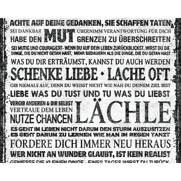 AS Creation Designpanel pop.up - Motivation, Schwarz/Weiß, 35 cm x 2,5 m - Detailaufnahme