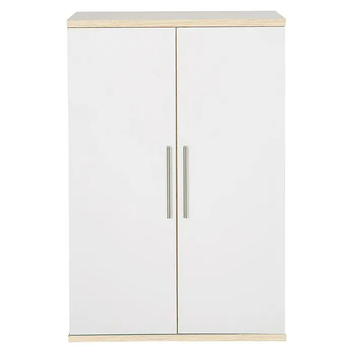 Phönix Chicago Regal - L x B x H: 40 x 80 x 119 cm, Weiß/Eiche Sand, Traglast: 5 kg/Boden - Anwendungsbeispiel