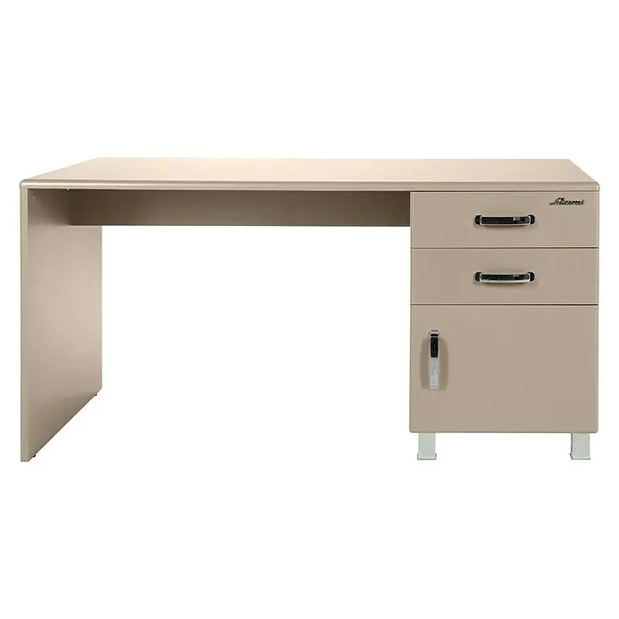 Phönix Miami Schreibtisch - L x B x H: 150 x 70 x 74 cm, Taupe - Vorderansicht