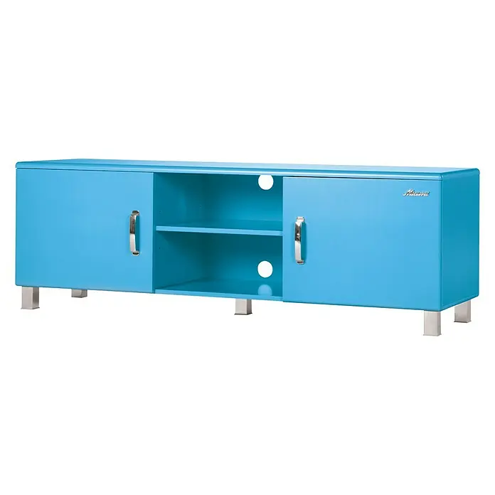 Phönix Miami Lowboard - L x B x H: 43 x 160 x 52 cm, Blau - Vorderansicht
