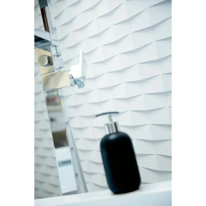 Grosfillex Revestimiento de pared Element 3D Bricks - L x An: 260 x 37,5 cm, Estructurado
