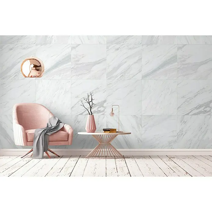 Grosfillex Revestimiento de pared Element 3D Marmol Title - L x An: 260 x 37,5 cm, Liso