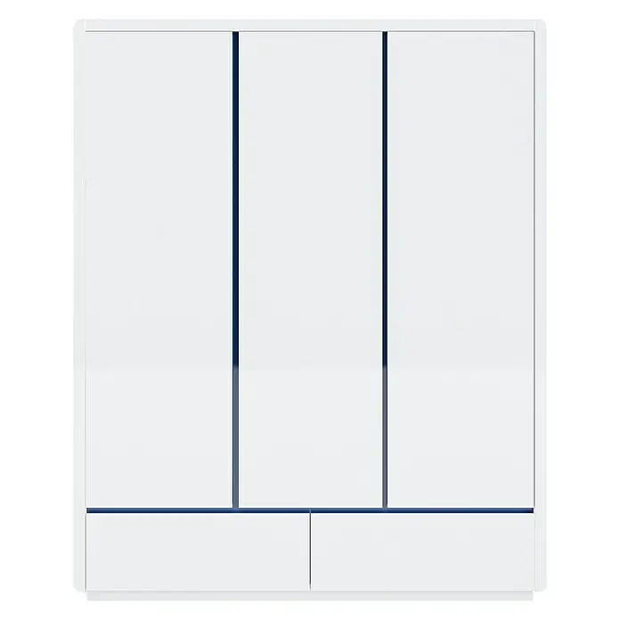 Phönix Prana Drehtürschrank - L x B x H: 55 x 158 x 195 cm, Weiß - Vorderansicht