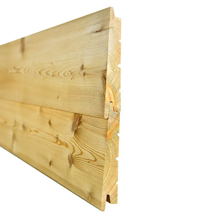 Pabst Profilholz Schuppenschalung Lärche - L x B x S: 4 m x 14,6 cm x 2,4 cm