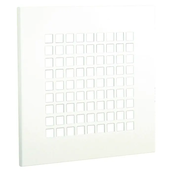 Marley Außengitter - L x B: 160 x 160 mm, Weiß, Klemmfeder