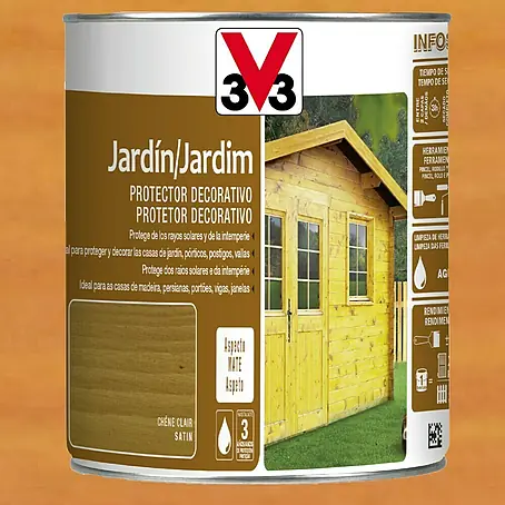 V33  Protección para madera decorativo Jardín