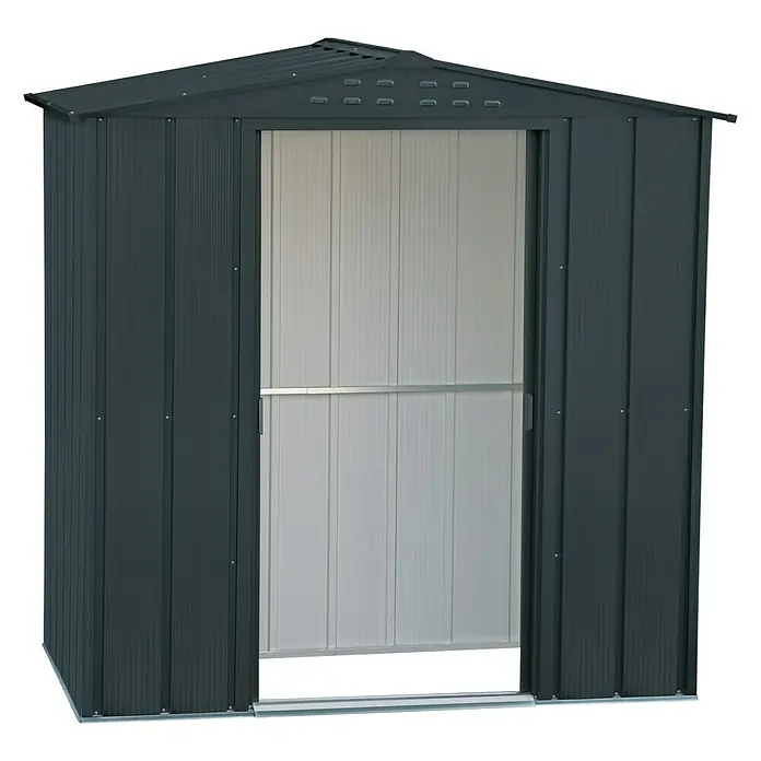 Duramax Gerätehaus Top Shed - L x B x H: 1,23 x 2,01 x 1,99 m, Stahl, Anthrazit