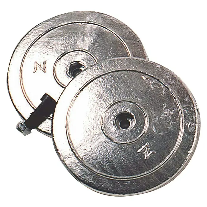 Ánodo de sacrificio de timón - Diámetro: 70 mm, Zinc