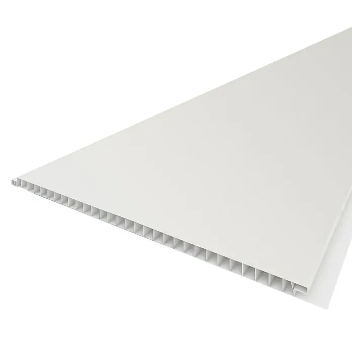 BaukulitVox Ecoline Zidni paneli - Bijele boje, 2.650 x 250 x 8 mm - Pogled s lijeve strane