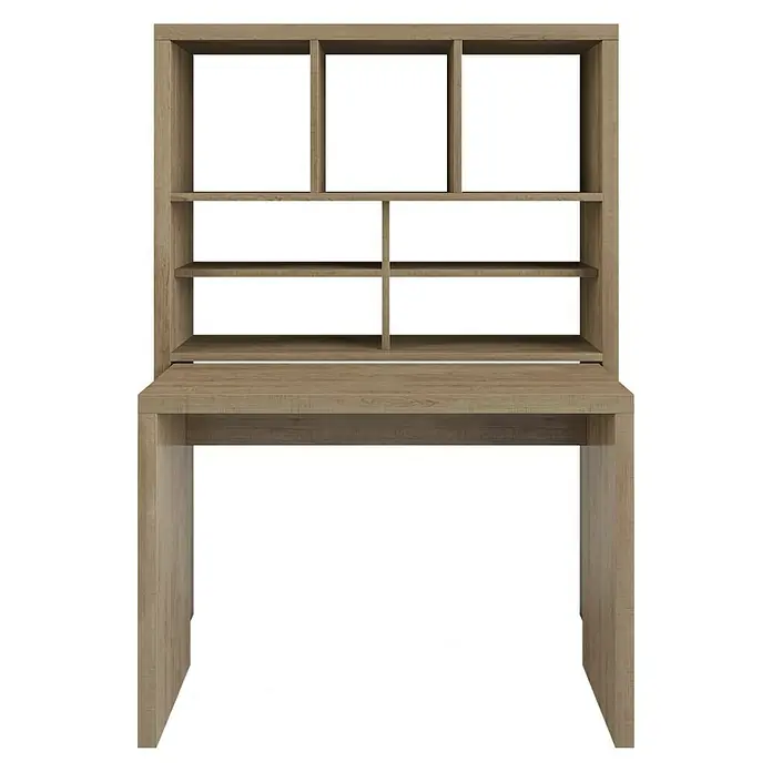 Phönix Regalschreibtisch Paloma - L x B x H: 30 x 113,5 x 157,1 cm, Braun - Vorderansicht