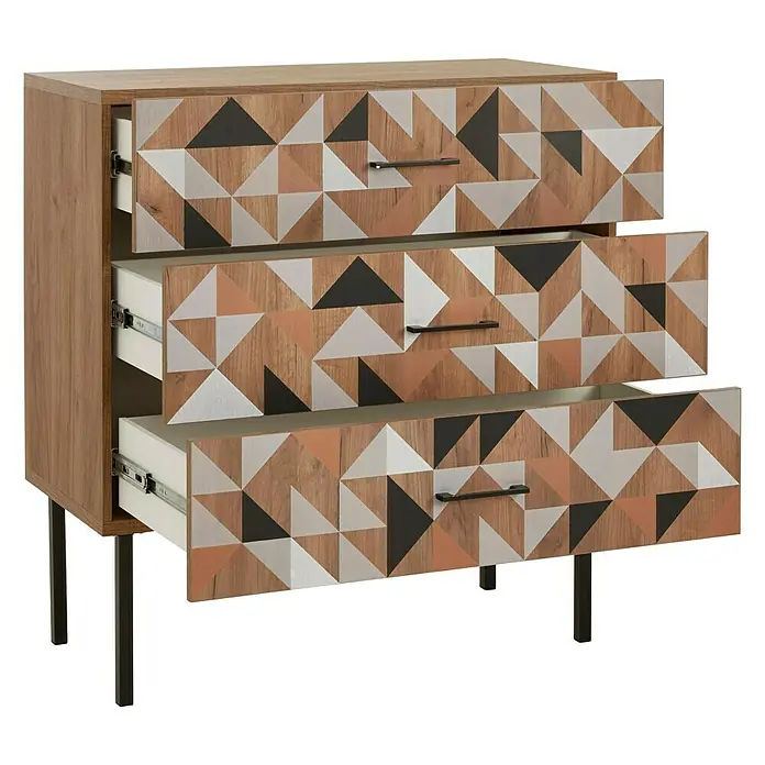 Phönix Spectral Kommode - L x B x H: 45 x 100 x 105 cm, Holzfarben, Anzahl Schubladen: 3 Stk. - Anwendungsbeispiel