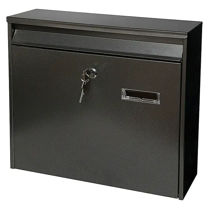 Portaferm Poštanski sandučić PM 44 - 100 x 362 x 322 mm, Sive boje - Pogled sprijeda