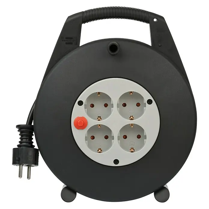 Brennenstuhl Kabeltrommel Vario Line - 4-fach, 10 m, 16 A, Innen - Vorderansicht