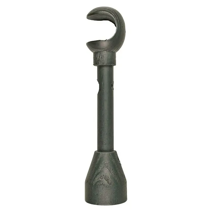 Soporte de pared Ideas wood fume - Apto para: Barras para las cortinas de Ø 28 mm, Largo: 23 cm