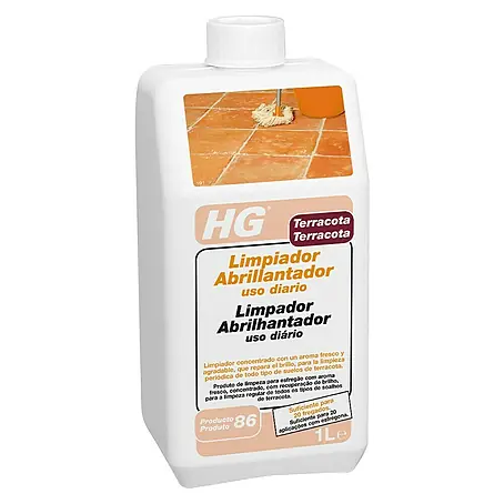 HG  Limpiador abrillantador Terracota uso diario