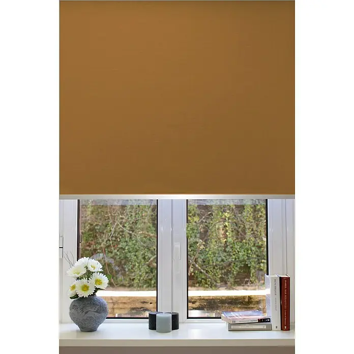 Estor enrollable opaco Alfama - An x Al: 90 x 225 cm, Tostado
