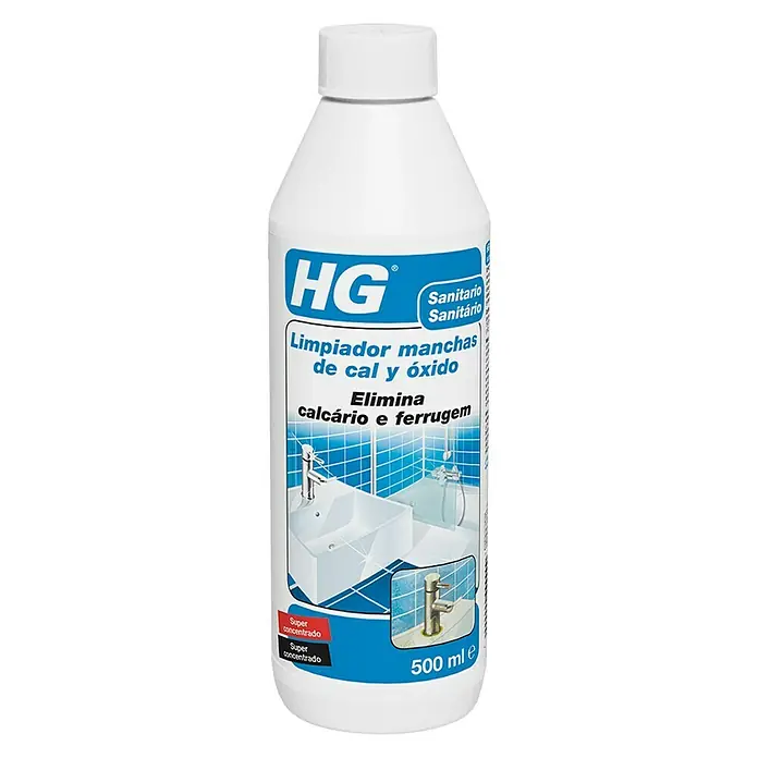 HG Limpiador manchas de cal y óxido - 500 ml, Botella