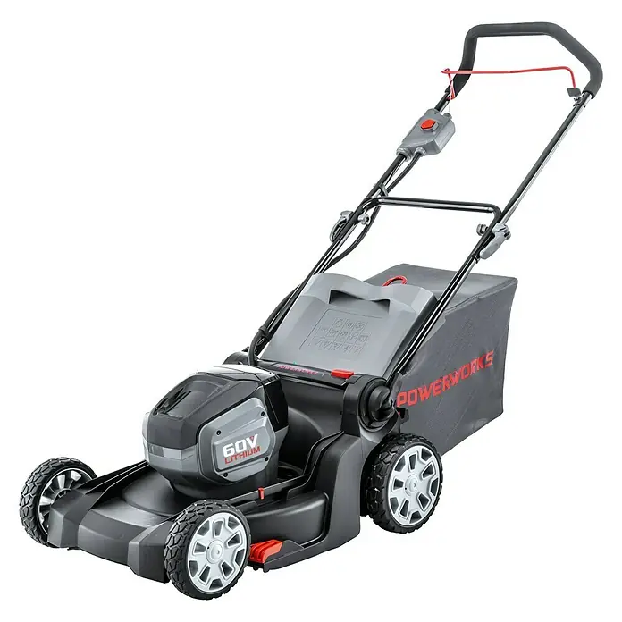 Powerworks Akumulatorska kosilica PD60LM41K2 - 60 V, 1 baterija, 2 Ah, Širina reza: 41 cm