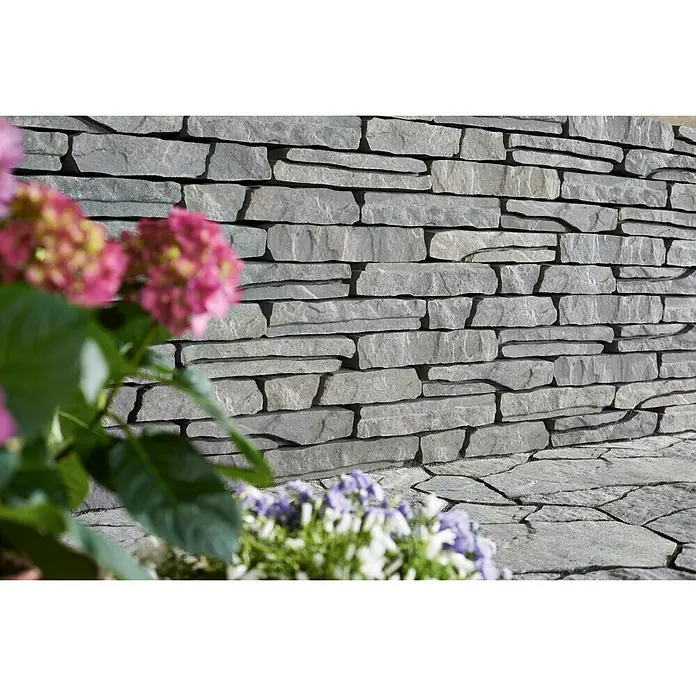 EHL Mauerstein Burgundermauer - Anthrazit, 40 x 18 x 8 cm, Beton