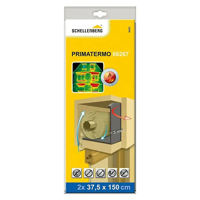 Schellenberg Rollladenkasten-Dämmmatte - L x B x H: 150 x 37,5 x 0,3 cm - Vorderansicht