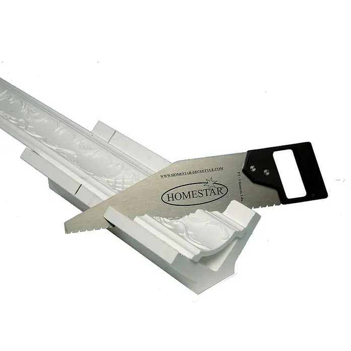 Gehrungslade EPS - Weiß, Expandiertes Polystyrol (EPS) - Vorderansicht