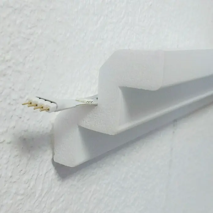 Zierprofil Modern T 70 - 200 x 5 x 5 cm, Polystyrol XPS - Vorderansicht