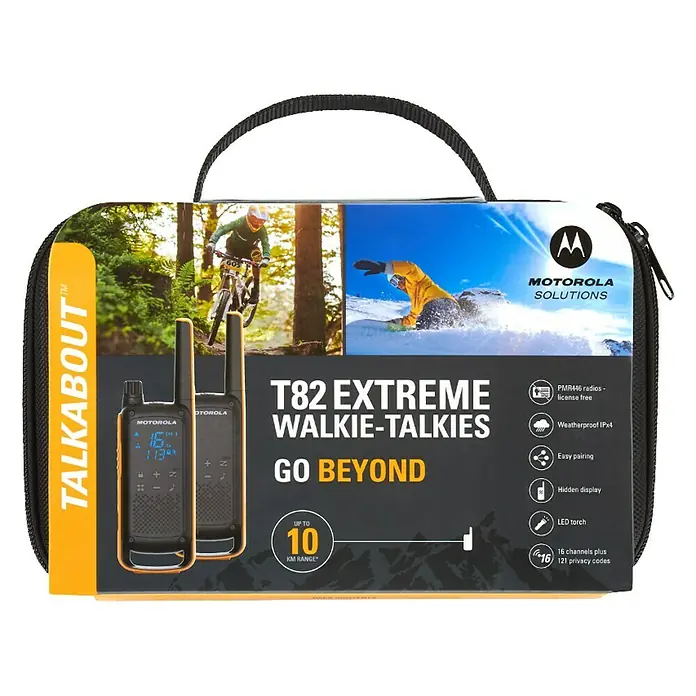 Motorola Solutions Walkie talkie - Prekrivanje: 10 km, Broj kanala: 16 Kom. - Pogled sprijeda