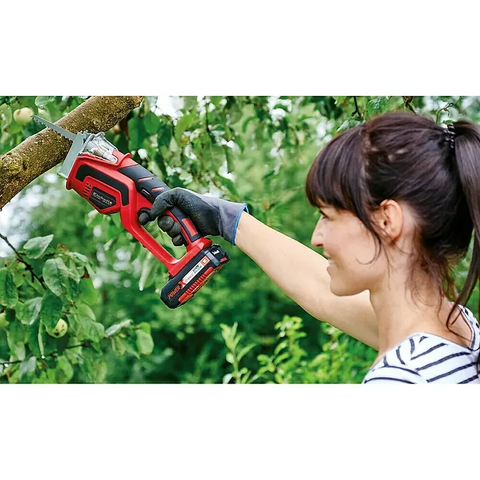 Einhell Power X-Change Bežična pila za grane GE-GS 18 Li-Solo - 18 V, Bez akumulatora, Broj zamaha: 1.500 okr/min - 2.800 okr/min - Proizvod u upotrebi
