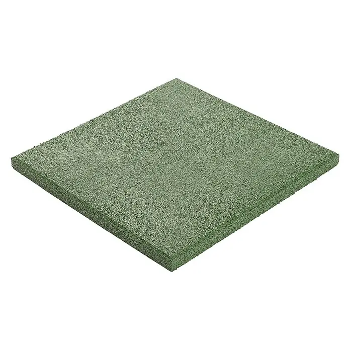 Gum-tech Fallschutzmatte - Grün, 50 x 50 x 3 cm