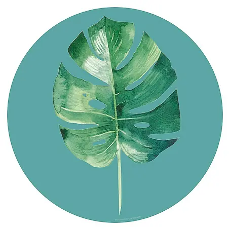 Cuadro de vidrio Rond vegetal