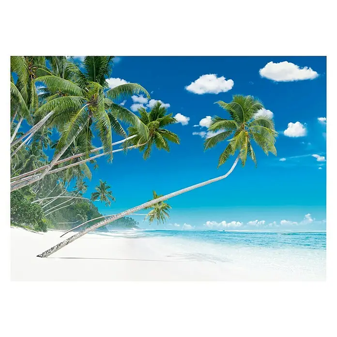Póster Plage palmiers - Palmeras, An x Al: 97 x 65 cm