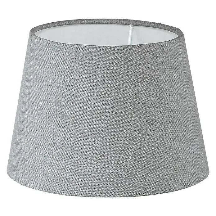 Eglo Lampenschirm 1+1 Vintage - Ø x H: 20,5 x 14,5 cm, Grau, Textil
